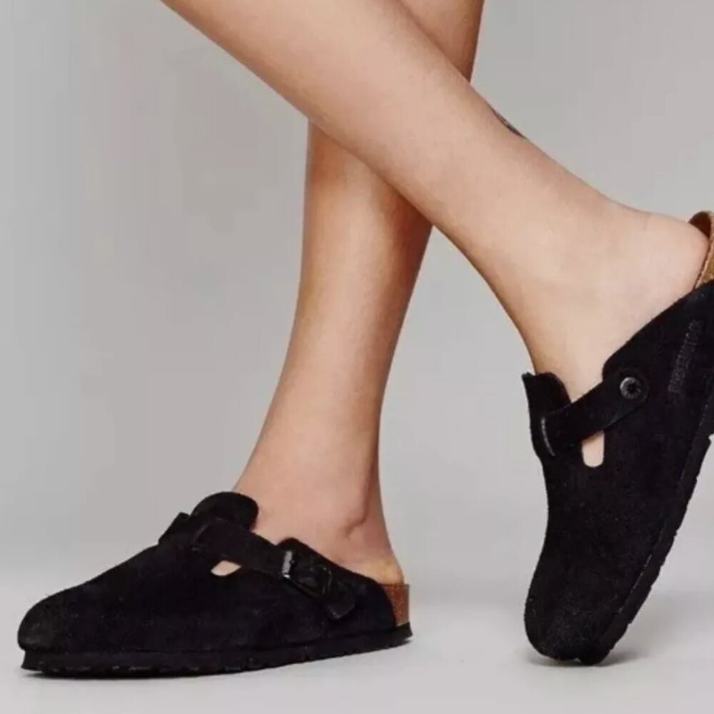 Birckenstock Boston Black Suede 37